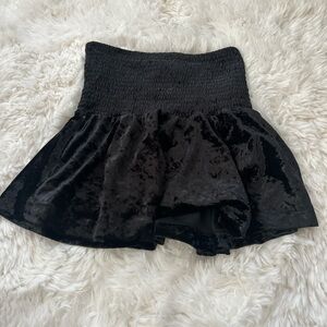 Black Velvet baby doll top